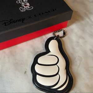 Disney x Coach Mickey Mouse bag charm keychain